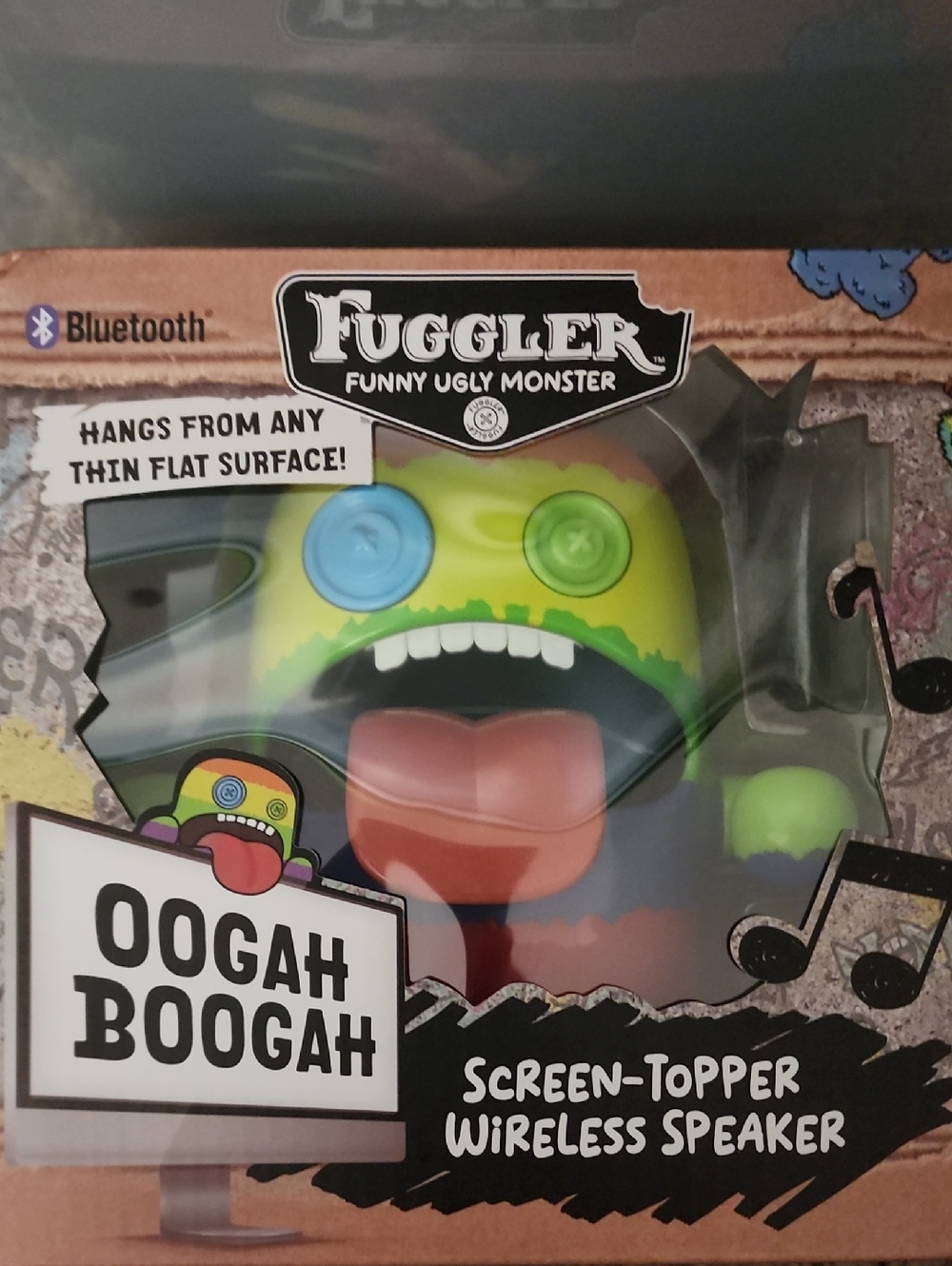 Fuggler Oogah Boogah Screen-Topper Wireless Speaker - Green/Blue Accent